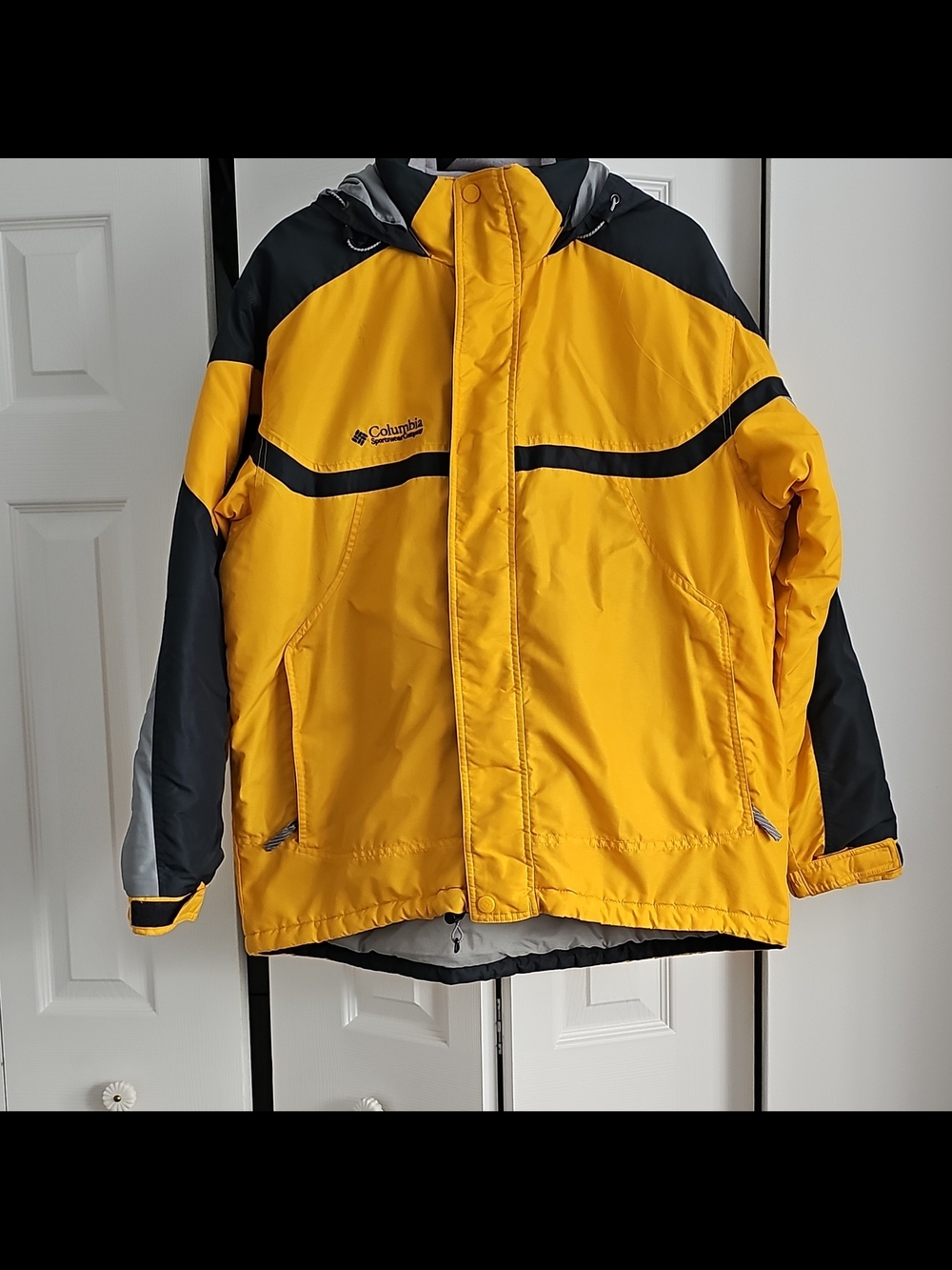 Columbia Yellow and Blue Logo Windbreaker